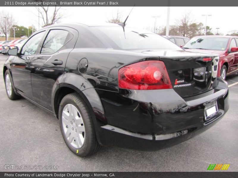 Brilliant Black Crystal Pearl / Black 2011 Dodge Avenger Express
