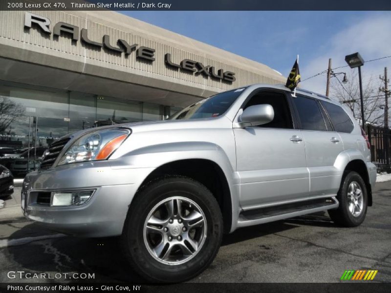 Titanium Silver Metallic / Dark Gray 2008 Lexus GX 470