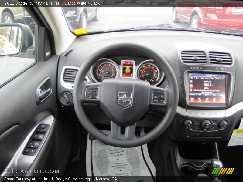 Bianco White / Black 2011 Dodge Journey Mainstreet