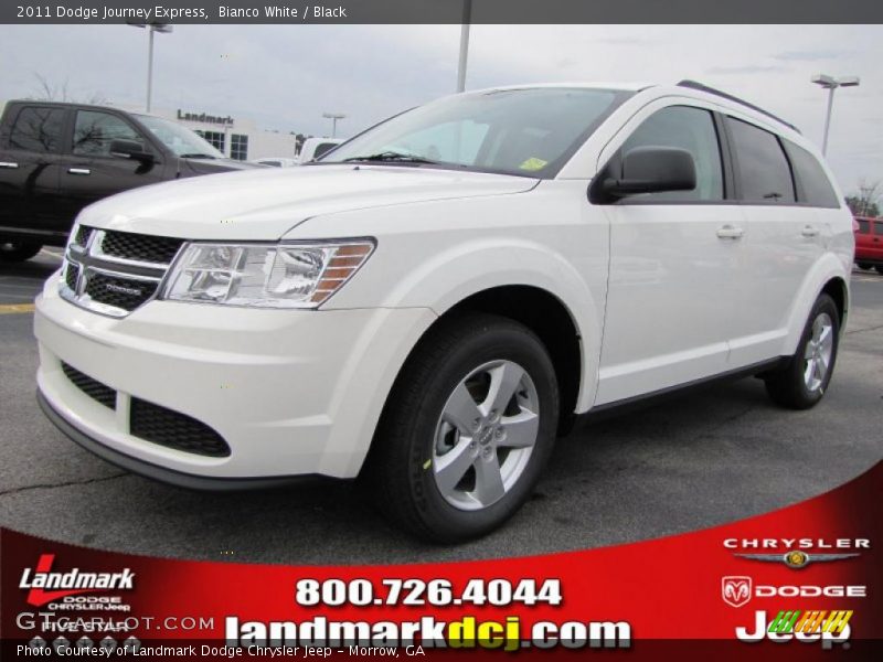 Bianco White / Black 2011 Dodge Journey Express