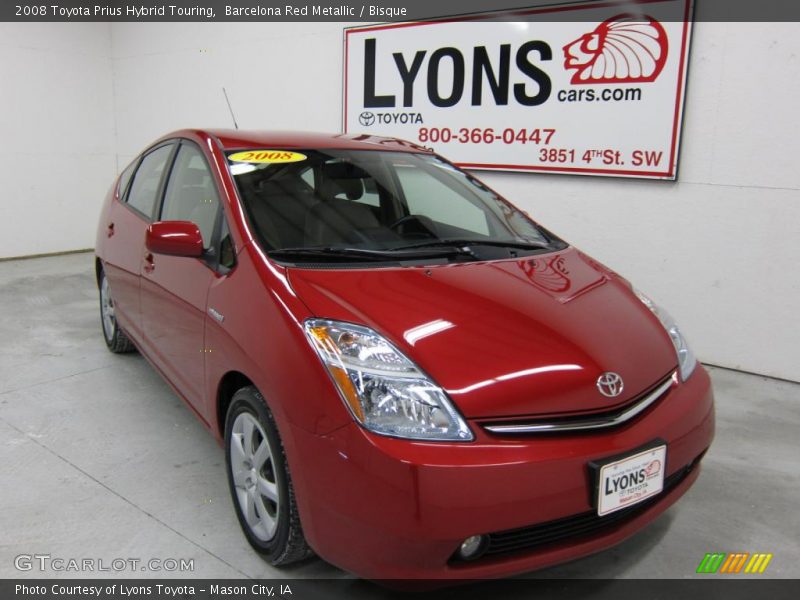 Barcelona Red Metallic / Bisque 2008 Toyota Prius Hybrid Touring