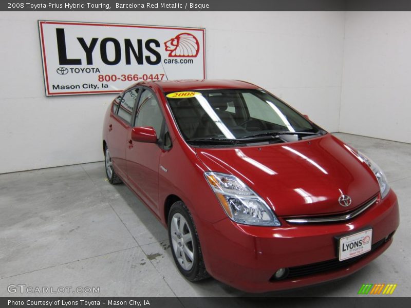 Barcelona Red Metallic / Bisque 2008 Toyota Prius Hybrid Touring