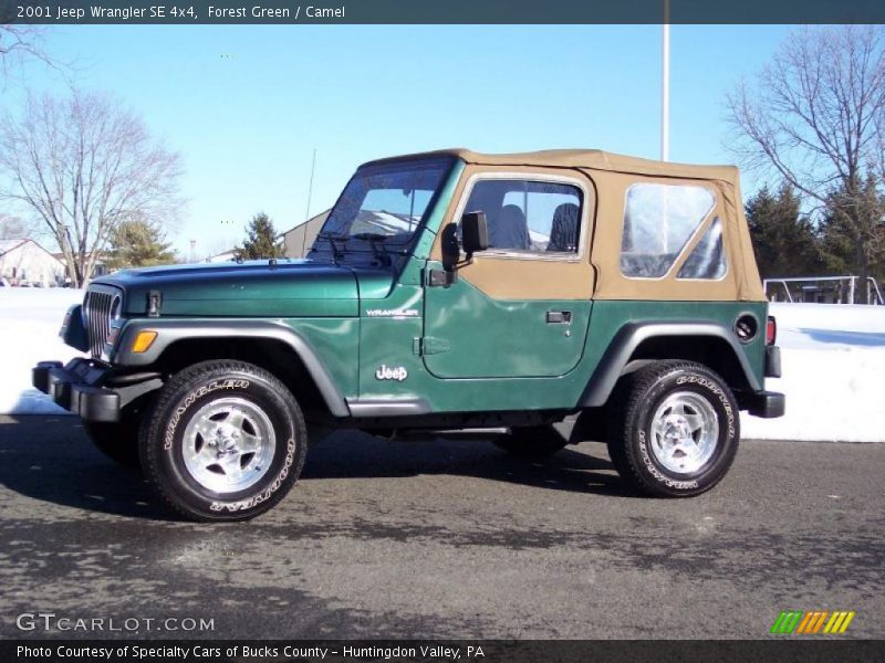 Forest Green / Camel 2001 Jeep Wrangler SE 4x4