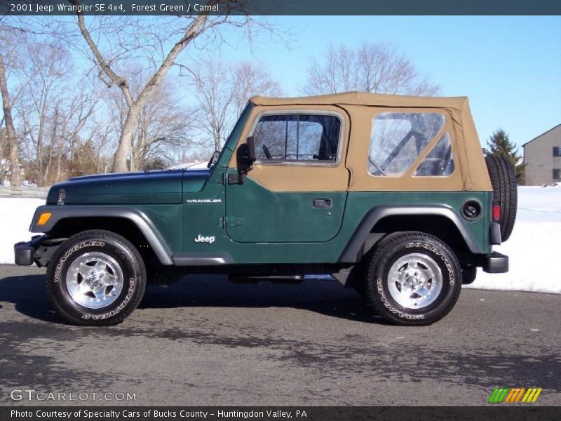 Forest Green / Camel 2001 Jeep Wrangler SE 4x4