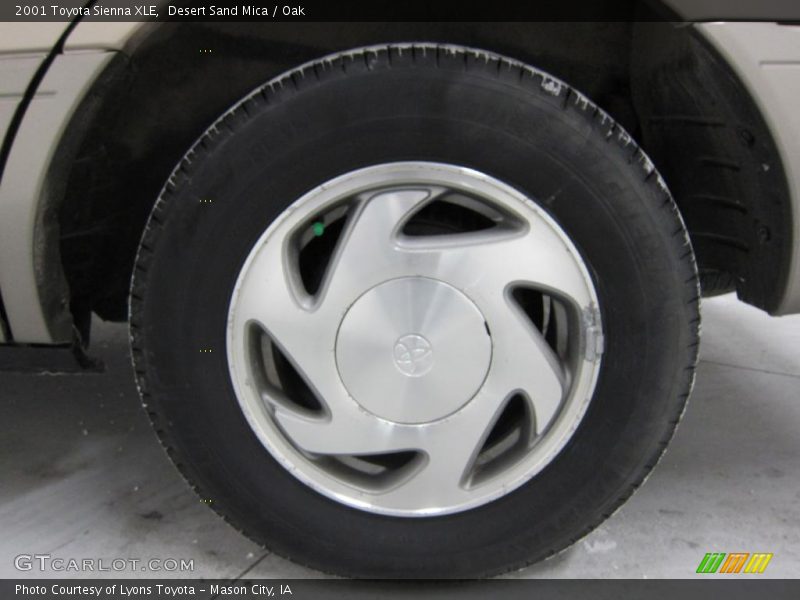 Desert Sand Mica / Oak 2001 Toyota Sienna XLE