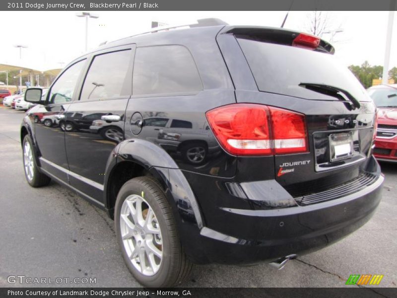 Blackberry Pearl / Black 2011 Dodge Journey Crew