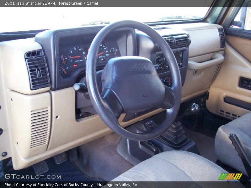 Dashboard of 2001 Wrangler SE 4x4