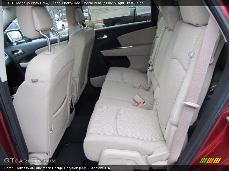 Deep Cherry Red Crystal Pearl / Black/Light Frost Beige 2011 Dodge Journey Crew