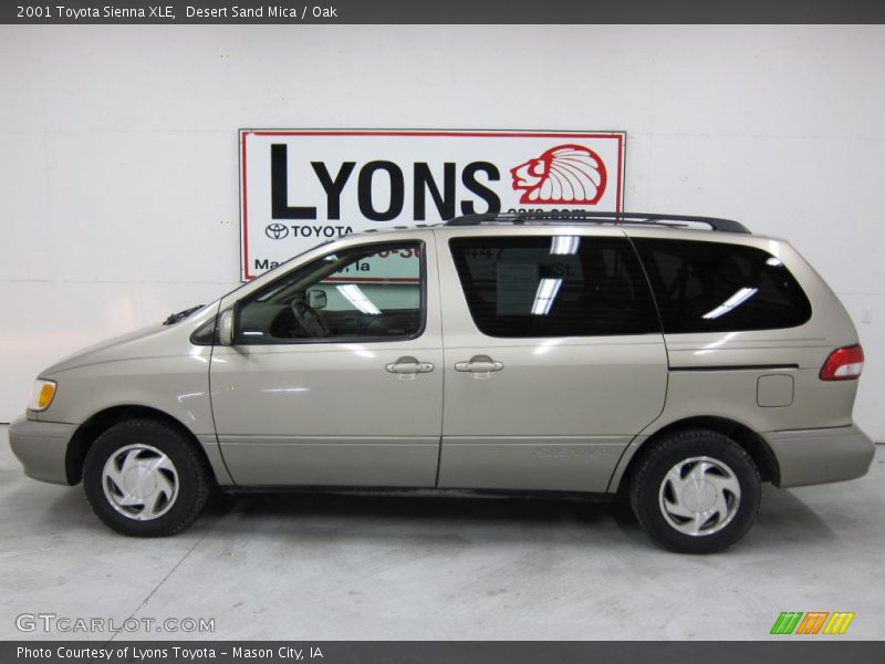 Desert Sand Mica / Oak 2001 Toyota Sienna XLE