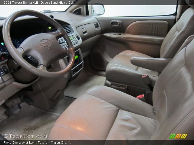 Desert Sand Mica / Oak 2001 Toyota Sienna XLE