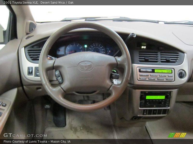 Desert Sand Mica / Oak 2001 Toyota Sienna XLE