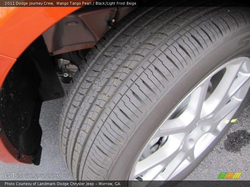 Mango Tango Pearl / Black/Light Frost Beige 2011 Dodge Journey Crew