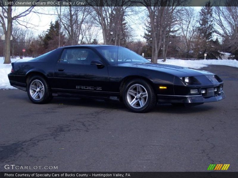 Black / Gray 1985 Chevrolet Camaro IROC-Z