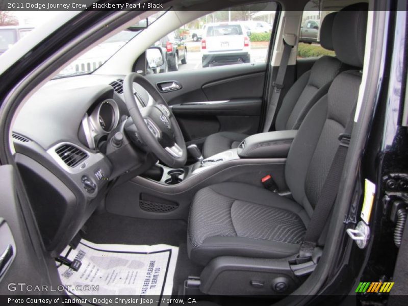 Blackberry Pearl / Black 2011 Dodge Journey Crew