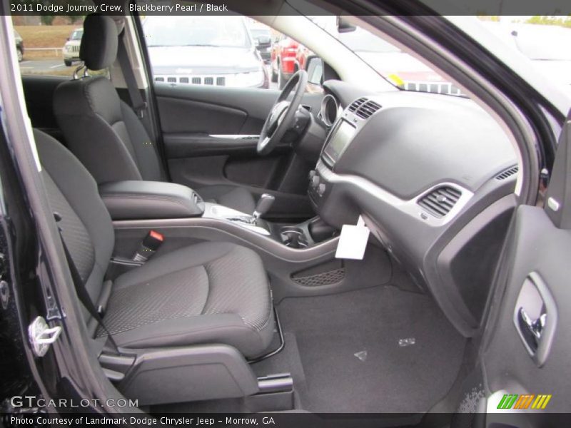 Blackberry Pearl / Black 2011 Dodge Journey Crew