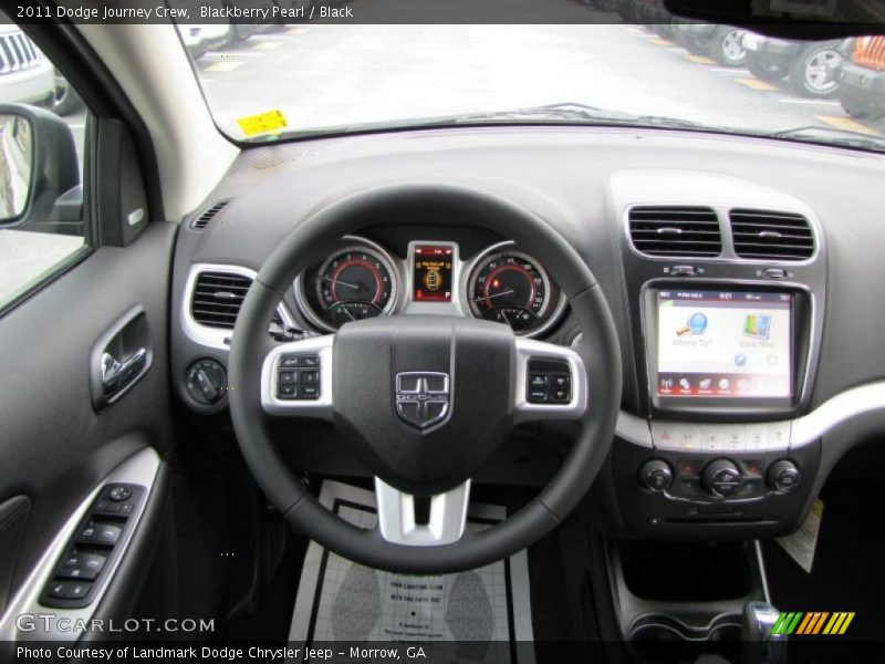 Blackberry Pearl / Black 2011 Dodge Journey Crew