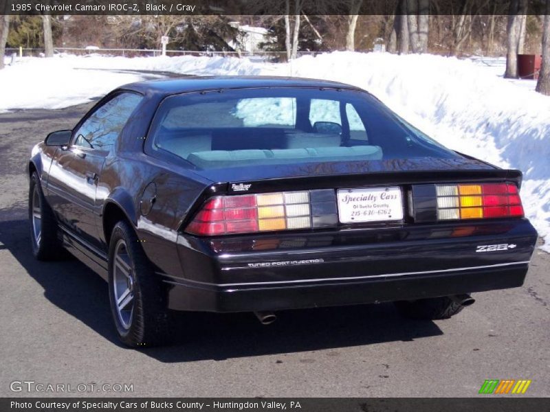 Black / Gray 1985 Chevrolet Camaro IROC-Z