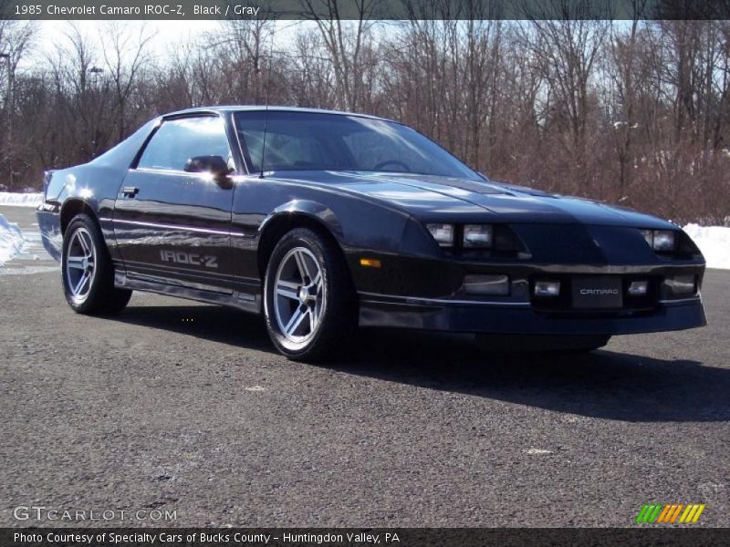 Black / Gray 1985 Chevrolet Camaro IROC-Z