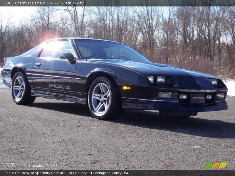 Black / Gray 1985 Chevrolet Camaro IROC-Z