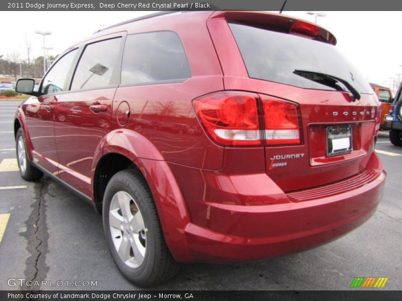 Deep Cherry Red Crystal Pearl / Black 2011 Dodge Journey Express
