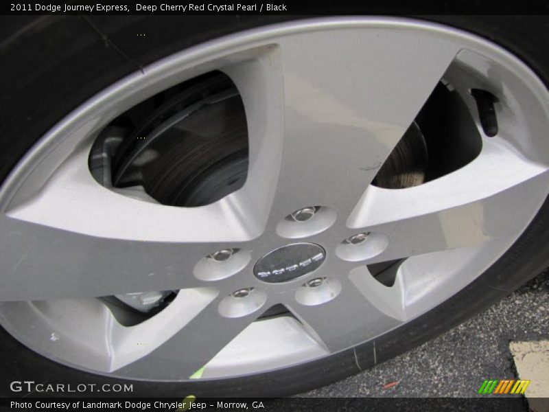 Deep Cherry Red Crystal Pearl / Black 2011 Dodge Journey Express