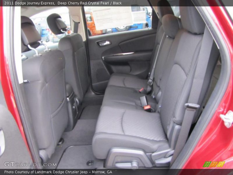 Deep Cherry Red Crystal Pearl / Black 2011 Dodge Journey Express