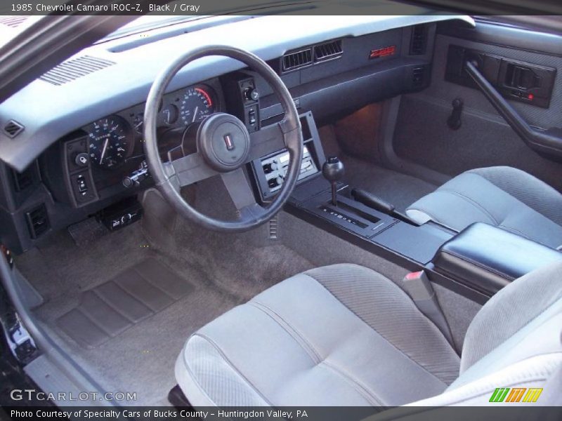 Gray Interior - 1985 Camaro IROC-Z 