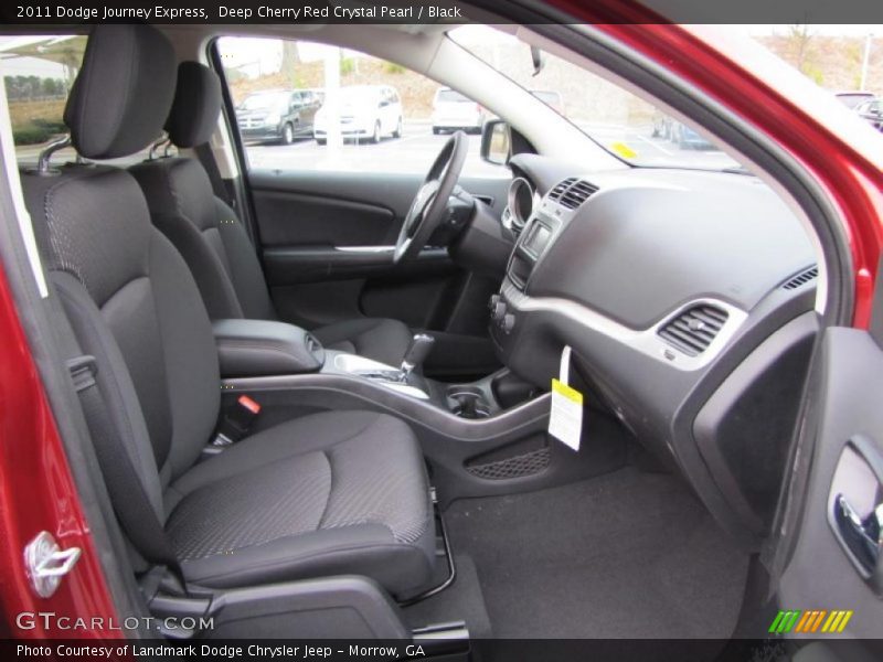 Deep Cherry Red Crystal Pearl / Black 2011 Dodge Journey Express