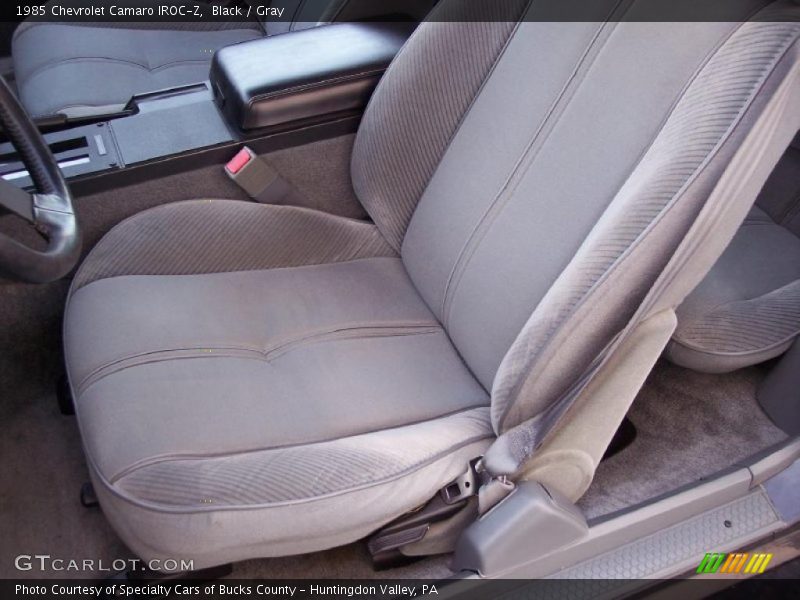  1985 Camaro IROC-Z Gray Interior