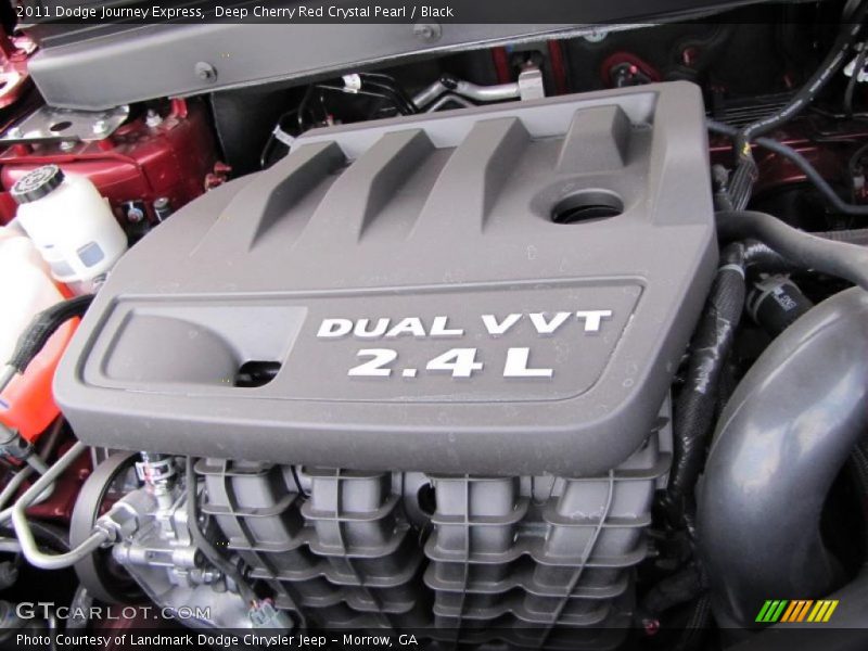 Deep Cherry Red Crystal Pearl / Black 2011 Dodge Journey Express