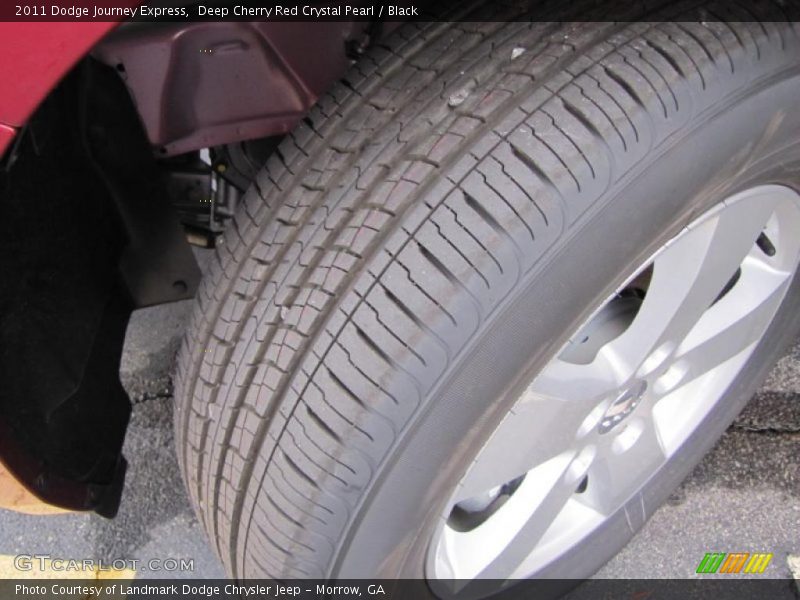 Deep Cherry Red Crystal Pearl / Black 2011 Dodge Journey Express