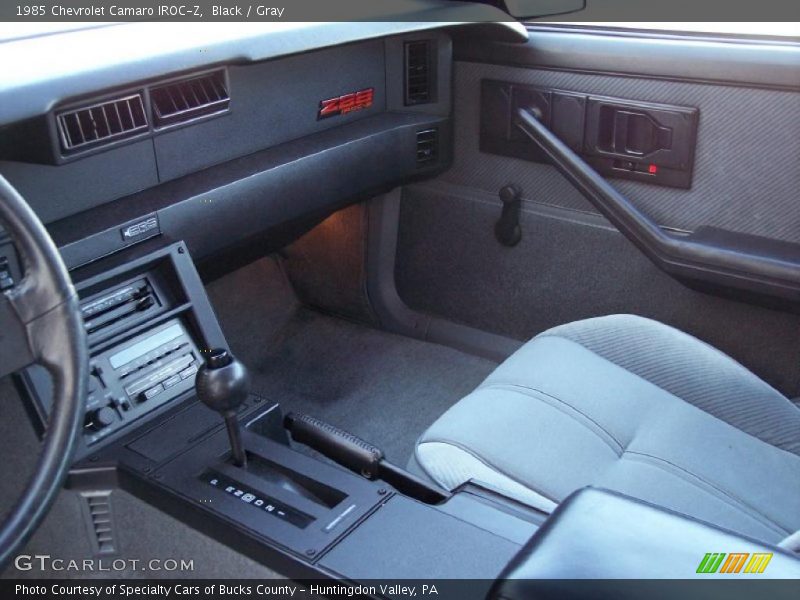 Black / Gray 1985 Chevrolet Camaro IROC-Z