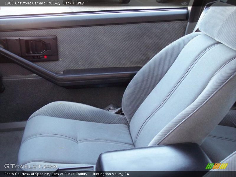  1985 Camaro IROC-Z Gray Interior