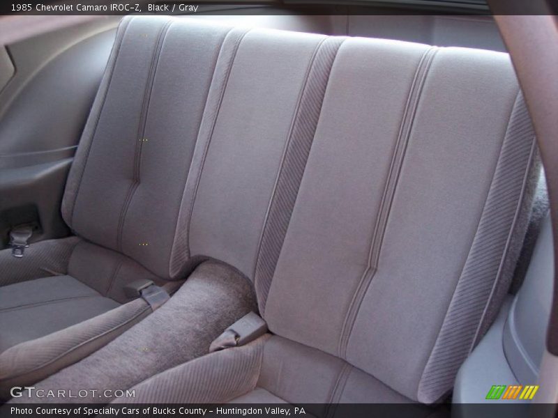  1985 Camaro IROC-Z Gray Interior