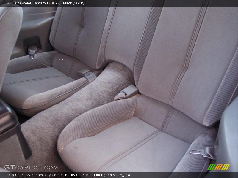  1985 Camaro IROC-Z Gray Interior