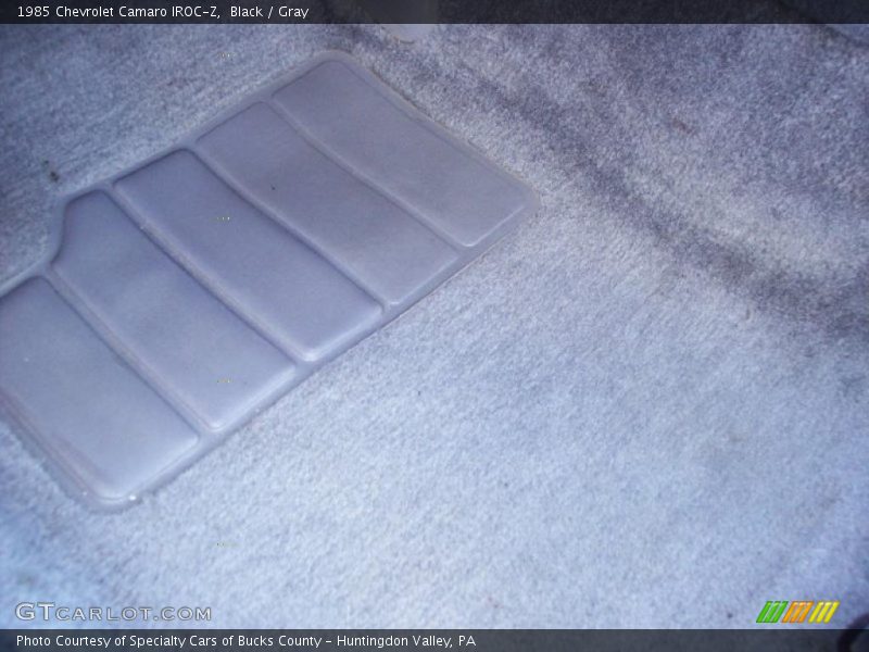 Black / Gray 1985 Chevrolet Camaro IROC-Z