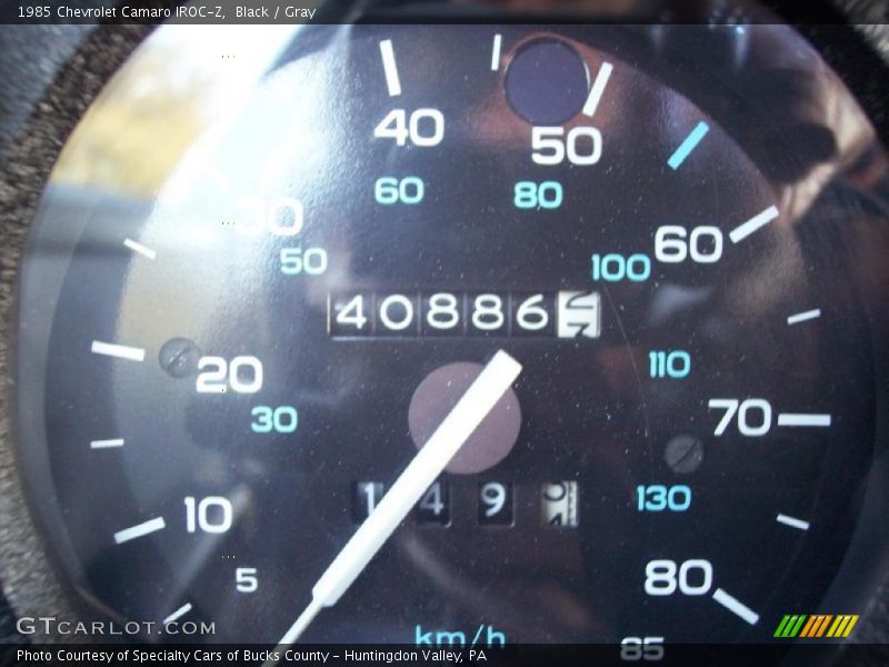 Black / Gray 1985 Chevrolet Camaro IROC-Z