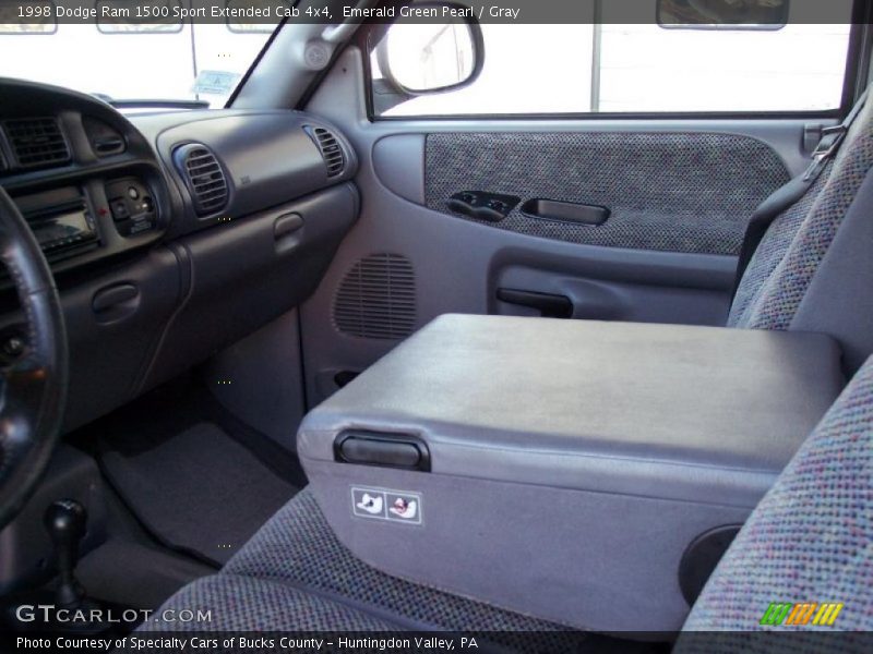Emerald Green Pearl / Gray 1998 Dodge Ram 1500 Sport Extended Cab 4x4