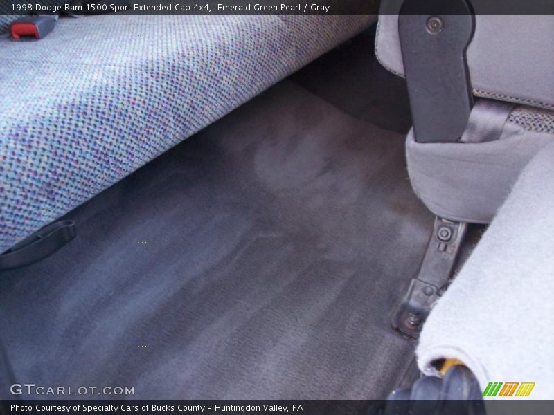 Emerald Green Pearl / Gray 1998 Dodge Ram 1500 Sport Extended Cab 4x4