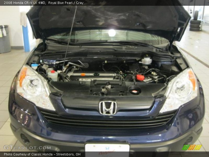 Royal Blue Pearl / Gray 2008 Honda CR-V LX 4WD
