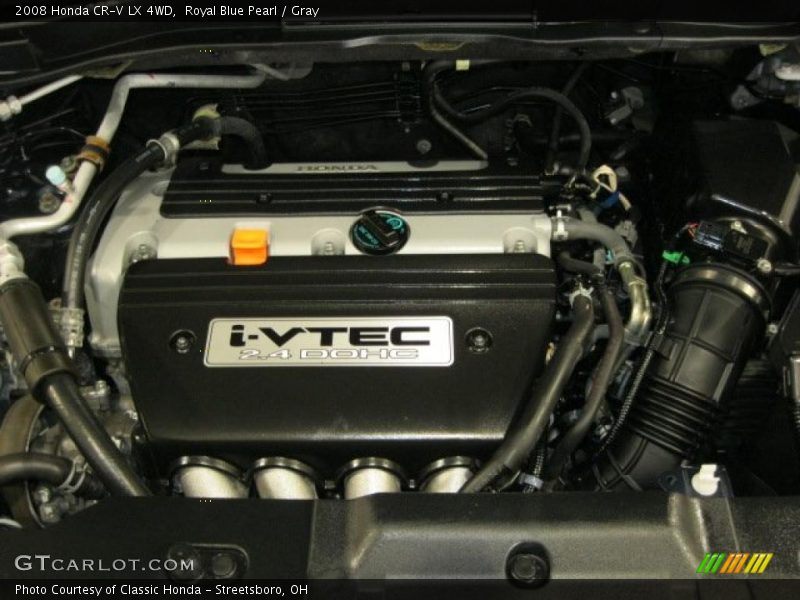 Royal Blue Pearl / Gray 2008 Honda CR-V LX 4WD