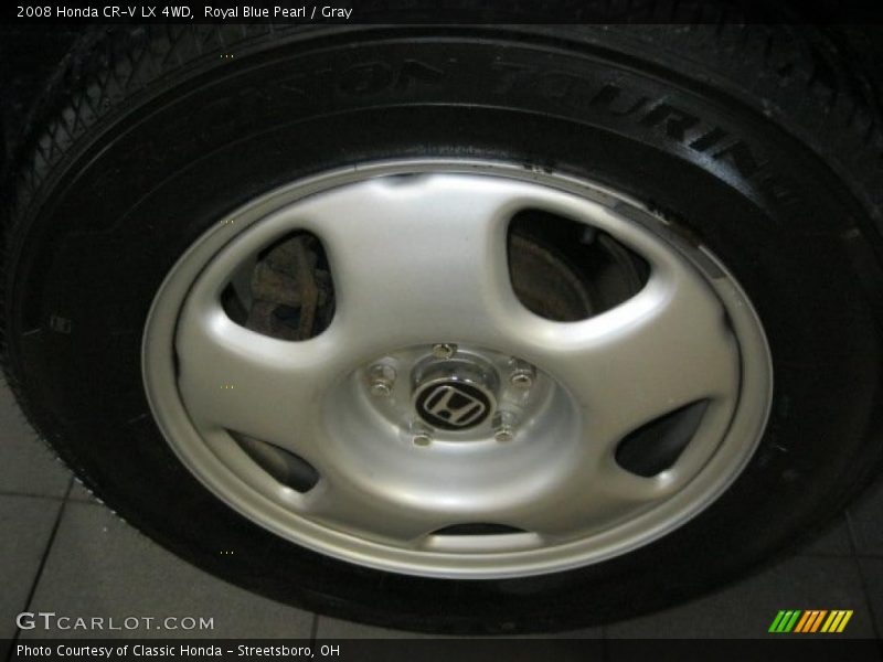 Royal Blue Pearl / Gray 2008 Honda CR-V LX 4WD