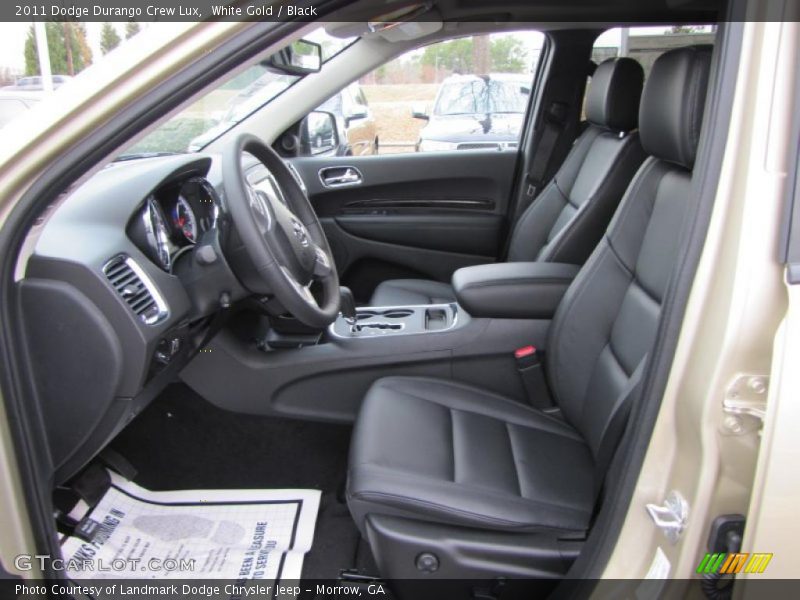  2011 Durango Crew Lux Black Interior