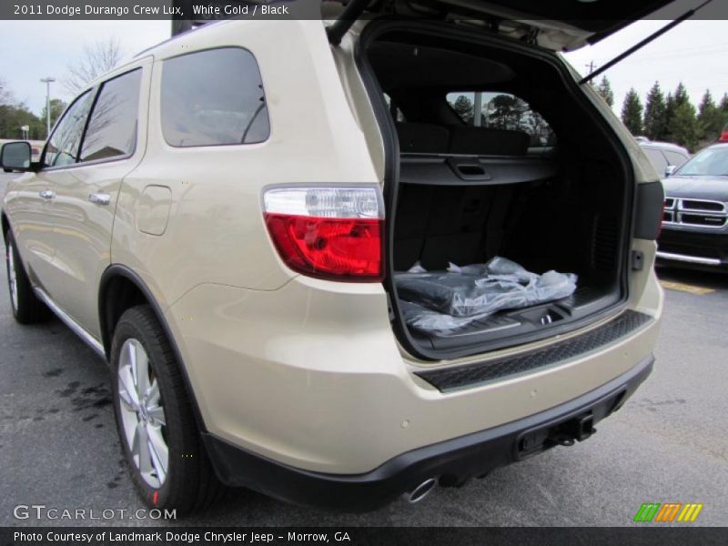 White Gold / Black 2011 Dodge Durango Crew Lux