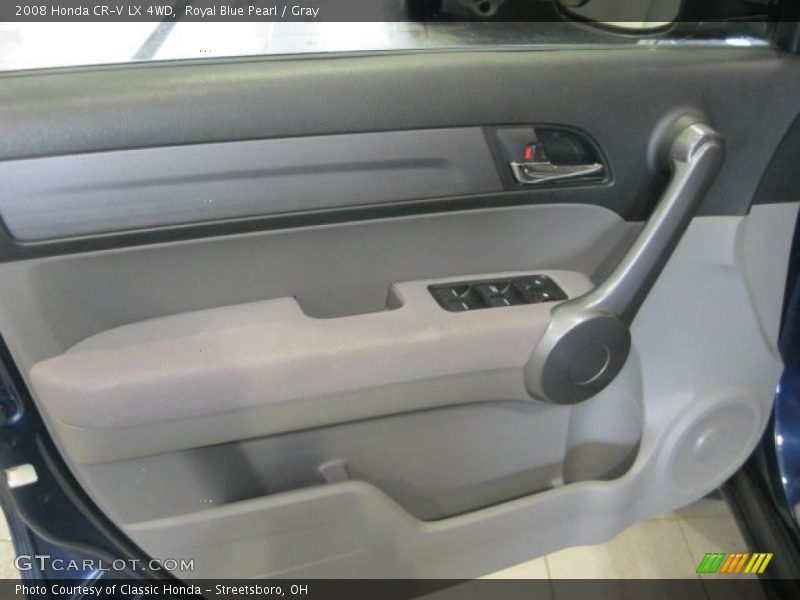 Royal Blue Pearl / Gray 2008 Honda CR-V LX 4WD