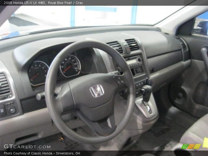 Royal Blue Pearl / Gray 2008 Honda CR-V LX 4WD