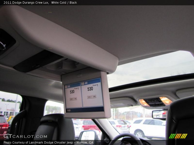 White Gold / Black 2011 Dodge Durango Crew Lux