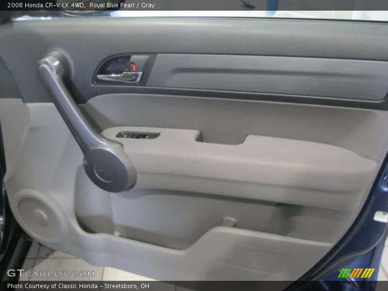 Royal Blue Pearl / Gray 2008 Honda CR-V LX 4WD