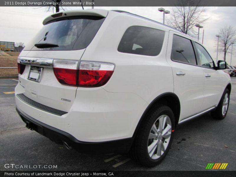 Stone White / Black 2011 Dodge Durango Crew Lux