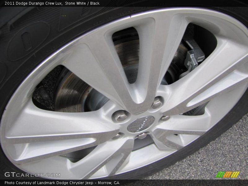 Stone White / Black 2011 Dodge Durango Crew Lux